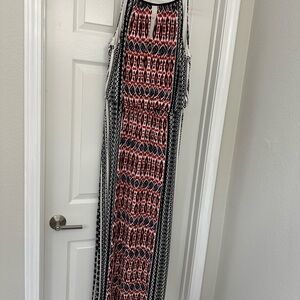 London Times Tribal Print Maxi Dress